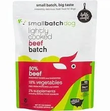 Smallbatch Dog Frozen Lightly Cooked Beef 2-lb