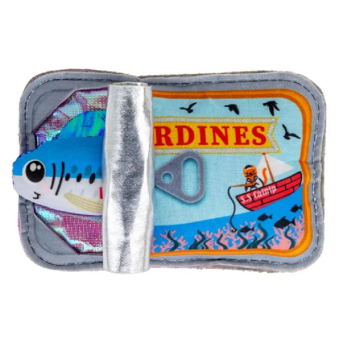 KONG Crackles Sardine cat toy front view