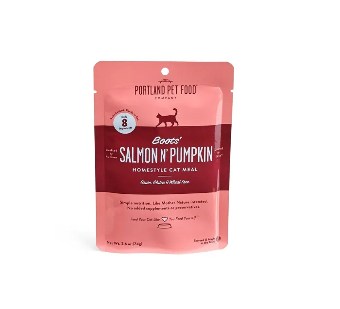 Portland Pet Cat Boots' Salmon N' Pumpkin 2.6-oz