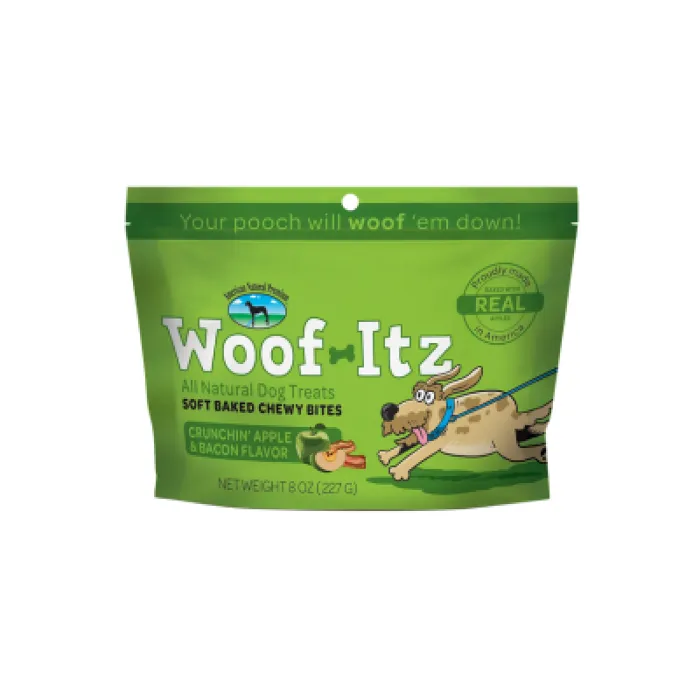 Woof Itz Crunchin Apple Bacon 8 oz