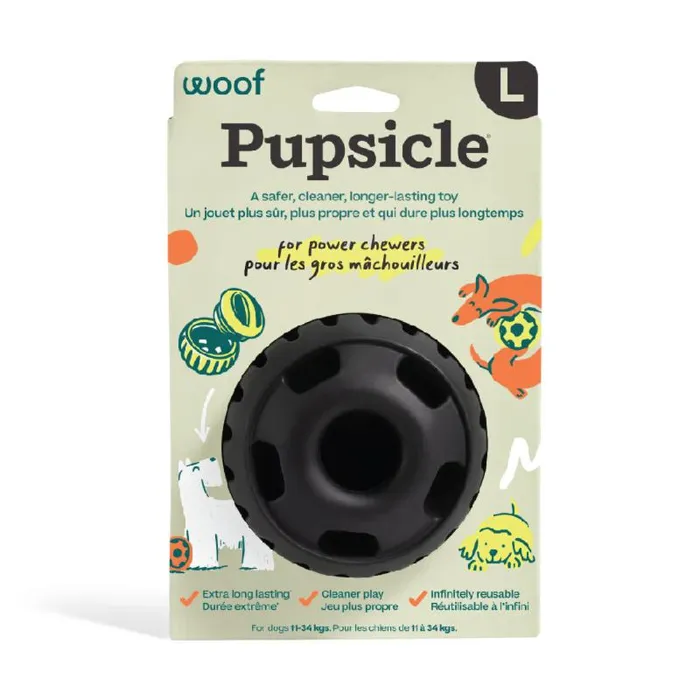 Woof Pupsicle Superchewer Lg Black