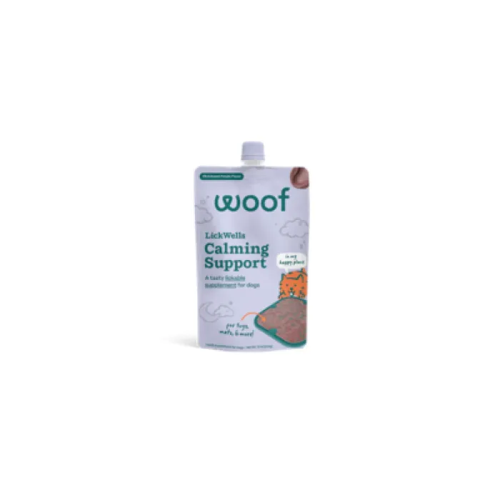 Woof Dog Treat Lickwells Calming Pb Swt Pot 12 Oz
