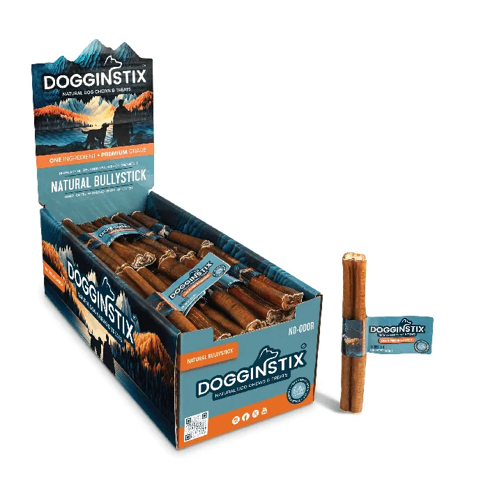 Dogginstix 6-inch Monster bully stick display box