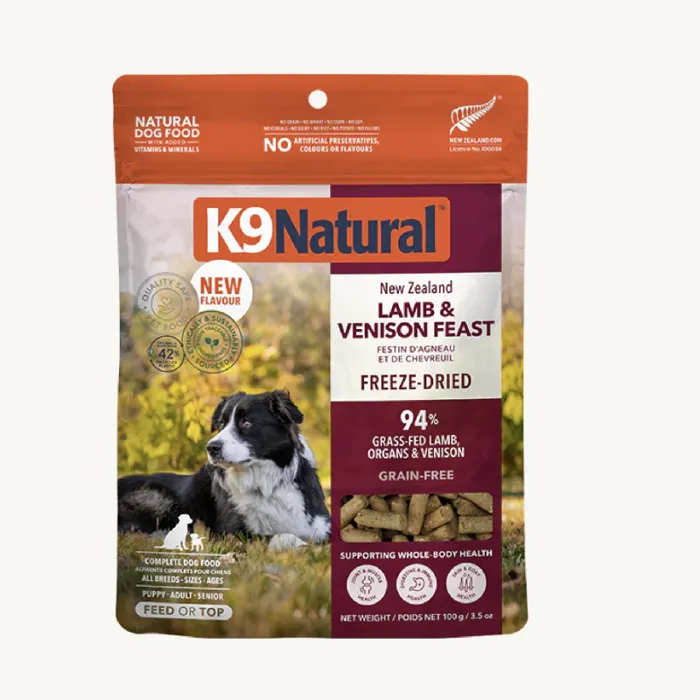 K9 Natural D Gf Fzd Lamb Venison 3.5oz