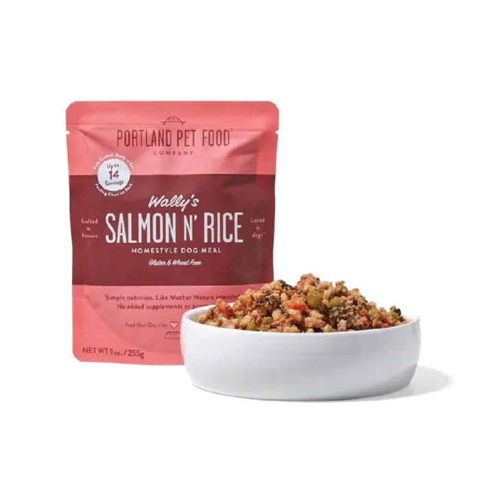 Portland Pet Food Company Wally's Salmon N' Rice Meal Wet Dog Food 9-oz