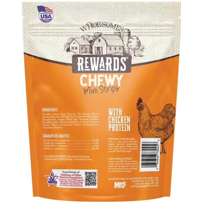 Mpf Wholesomes Rewards Chewy Mini Stick Chicken 7oz
