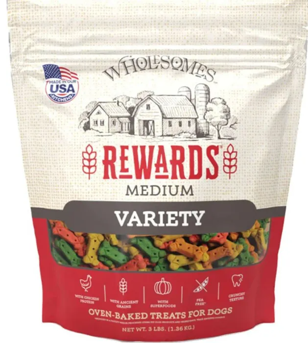 Wholesomes Rewards Medium Variety Biscuit 3lbs