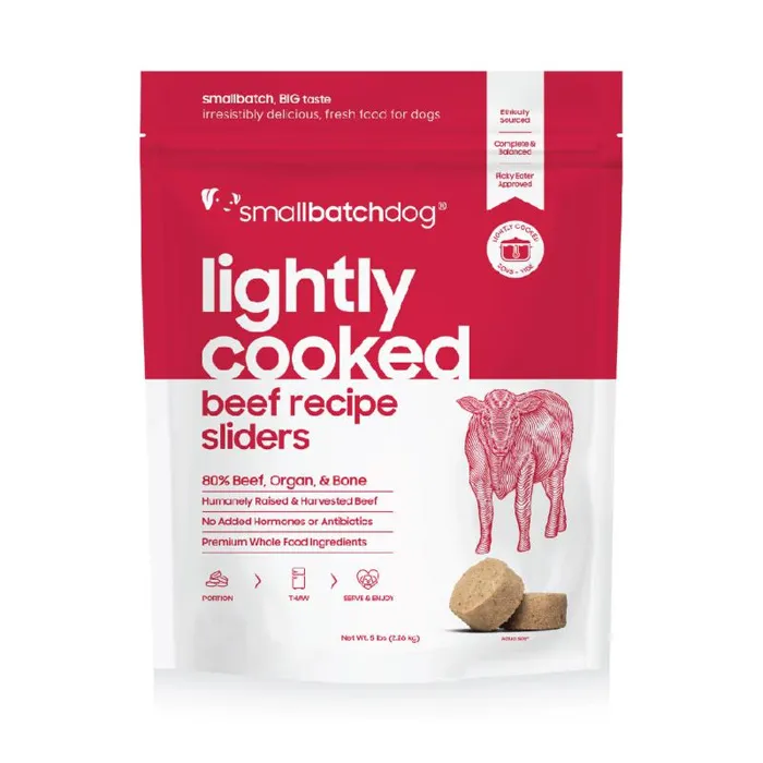 Smallbatch Dog Frozen Lightly Cooked Beef 2-lb
