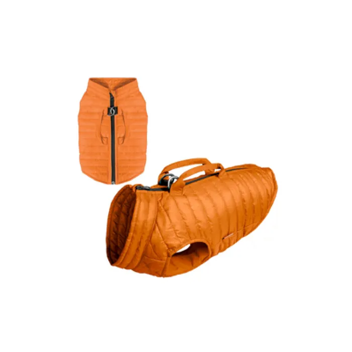 Gooby Lift Puffer Vest Orange Sm