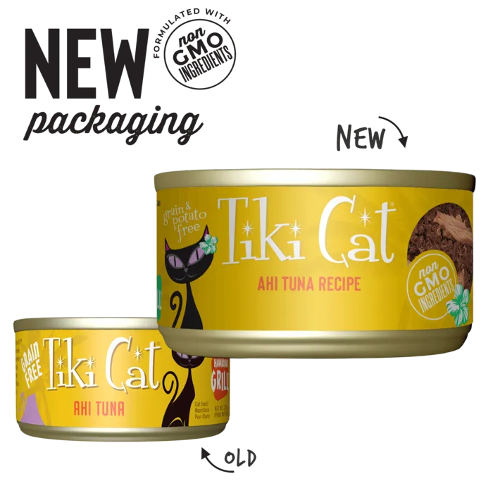 Tiki Cat Hawaiian Grill Grain Free Ahi Tuna Canned Cat Food 2.8-oz