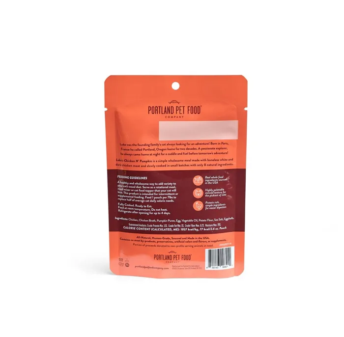 Portland Pet Cat Luke's Chicken N' Pumpkin 2.6-oz