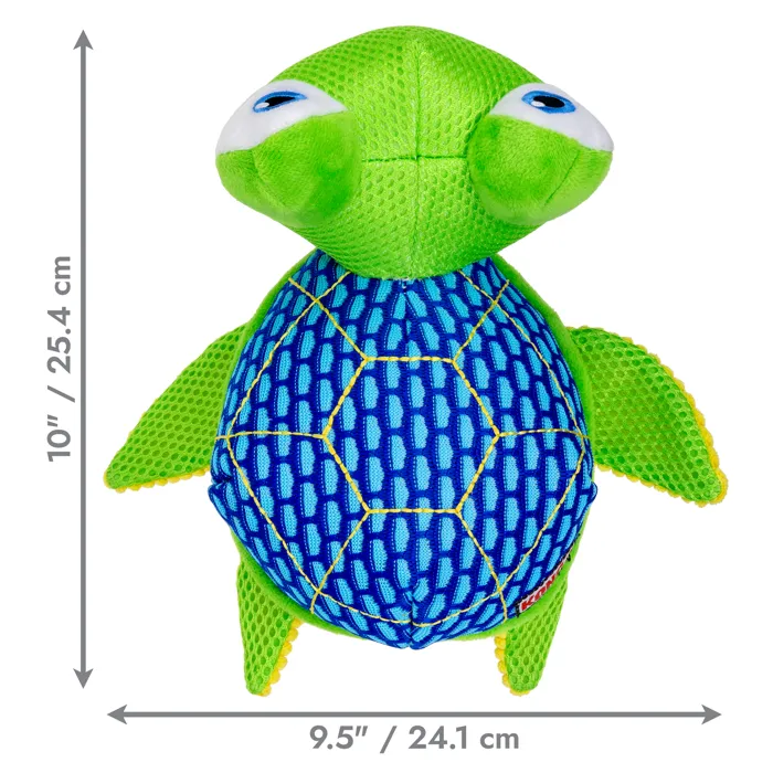 KONG Armor Turtle green blue shell front size view
