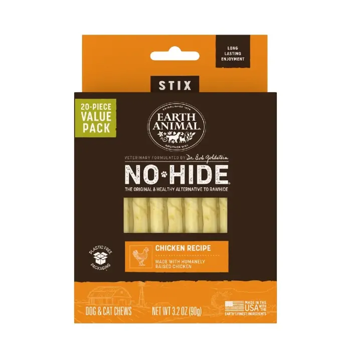Earth Animal No Hide Chicken Stix Value 20-pk
