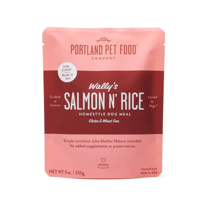 Portland Pet Food Company Wally's Salmon N' Rice Meal Wet Dog Food 9-oz