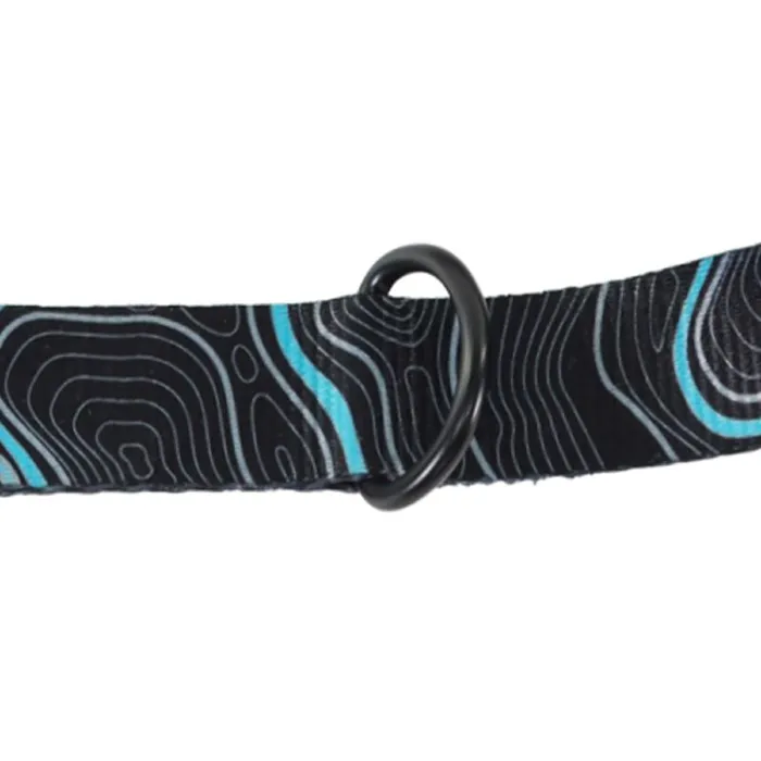 Adjustable Dog Collar Topography Sky - Lrg