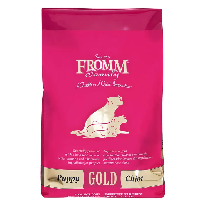 Fromm Gold Puppy Dry Dog Food Pink Bag 30-lb