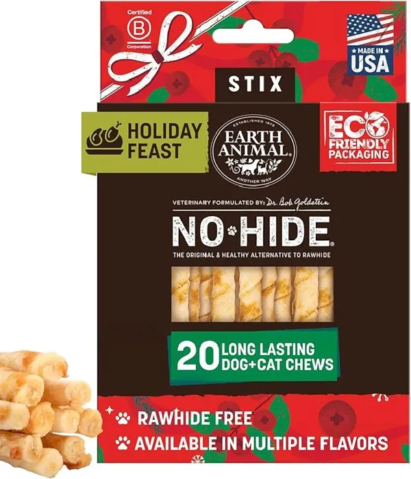 Earth Animal No Hide Holiday Feast Stix Value 20-pk