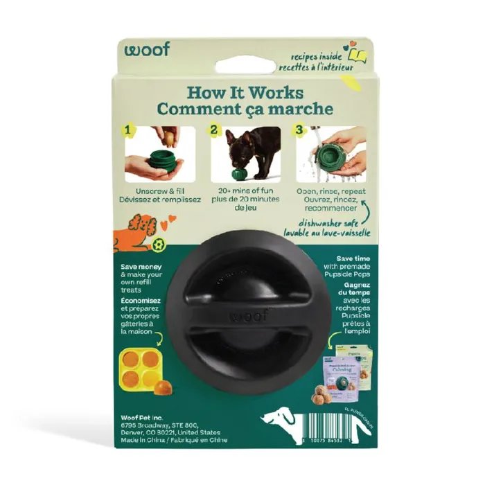 Woof Pupsicle Superchewer Lg Black