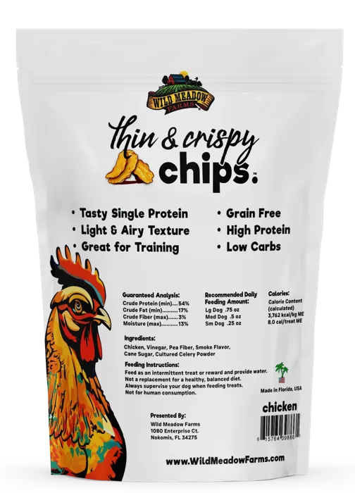 Wild Meadow Farms Dog Chicken Chips 3-oz