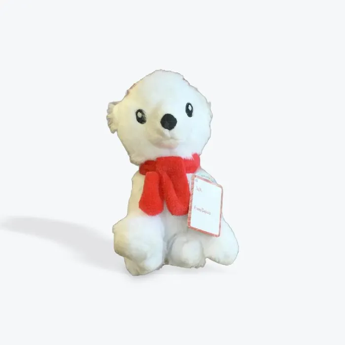Territory Holiday Dog Toy Polar Bear Plush 8" 2026
