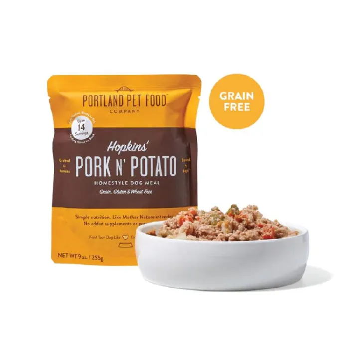 Portland Pet Food Hopkins' Pork N' Potato Grain Free Wet Dog Food 9-oz