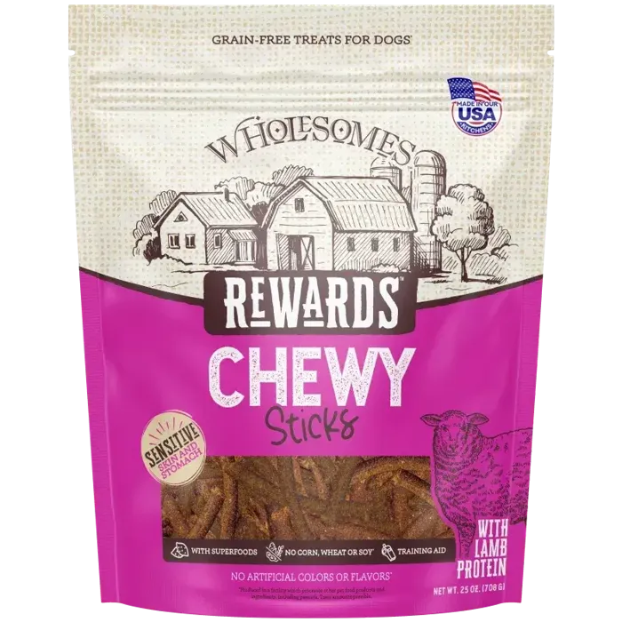 Mpf Wholesomes Rewards Chewy Sticks Lamb 25oz