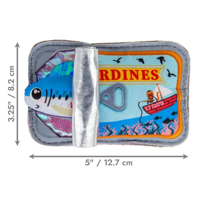 KONG Crackles Sardine cat toy dimensions