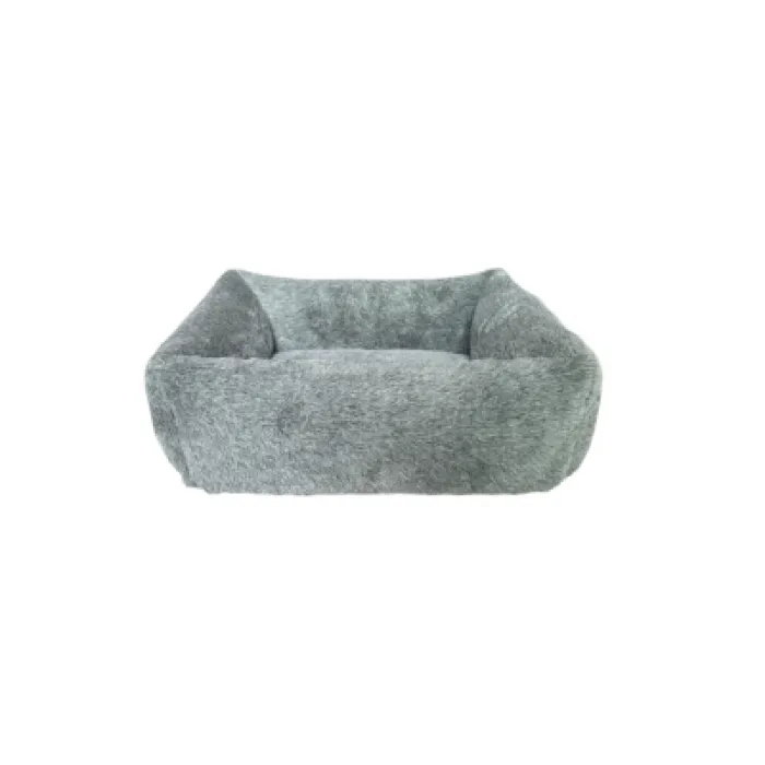 Ethical Sleep Fuax Fur Rectangle Bed Teal 30"