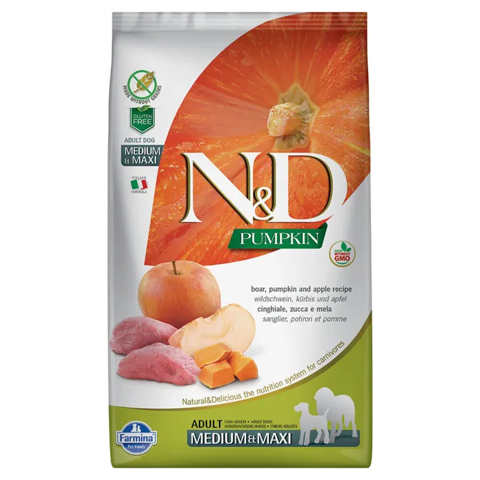 Farmina N&d Pumpk Boar/apple Adult Med/maxi 5.5-lb