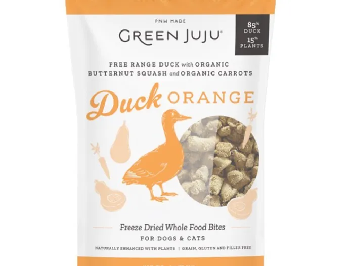 Green Juju Duck Orange Frz-drd Food Bites 18-oz