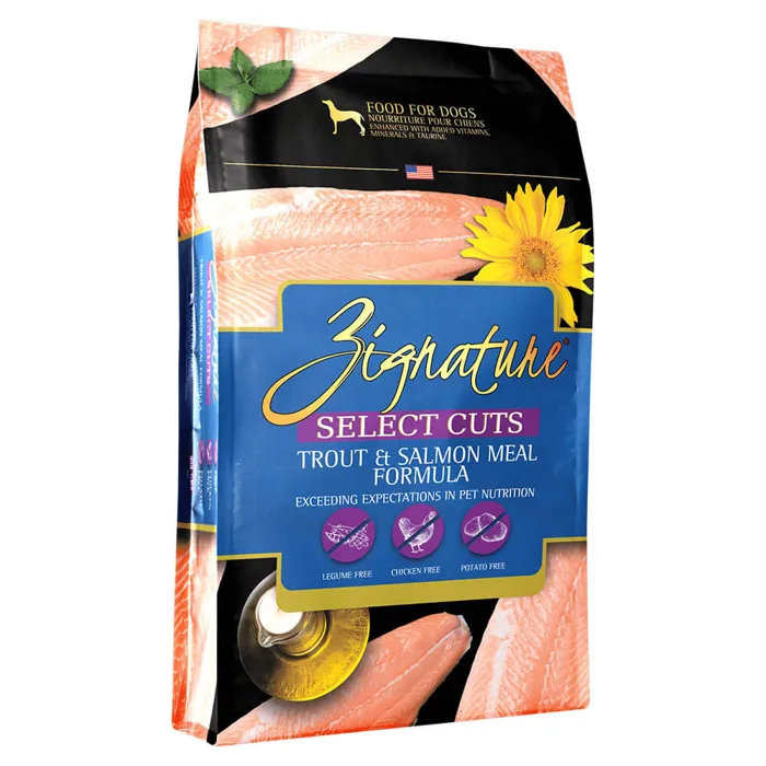 Zignature Dog Select Cuts Trout & Salmon 4 Lb