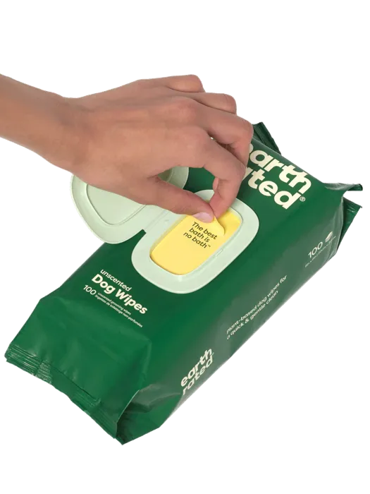 Earth Rated Grooming Wipes Lavender 100-ct