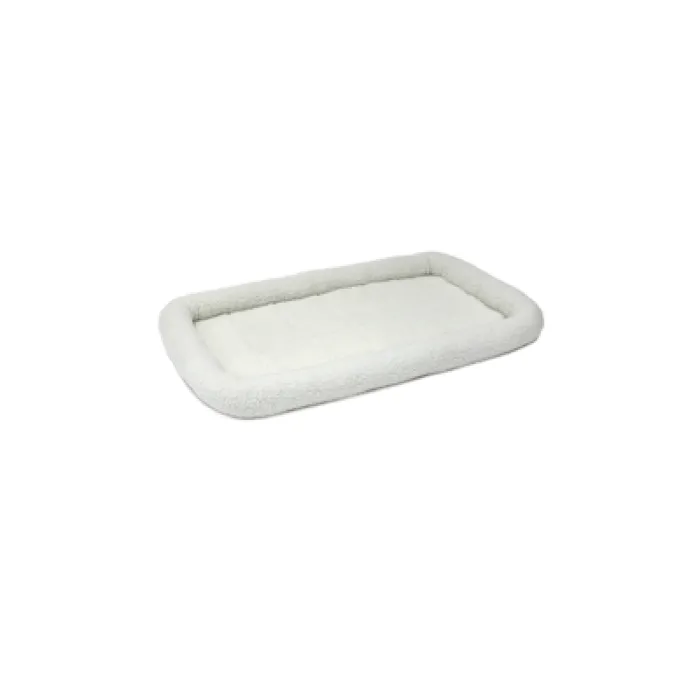 QuietTime White Fleece Bolster Bed 42