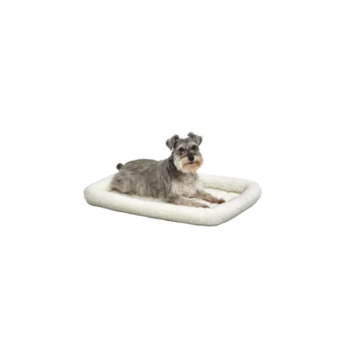 QuietTime White Fleece Bolster Bed 30