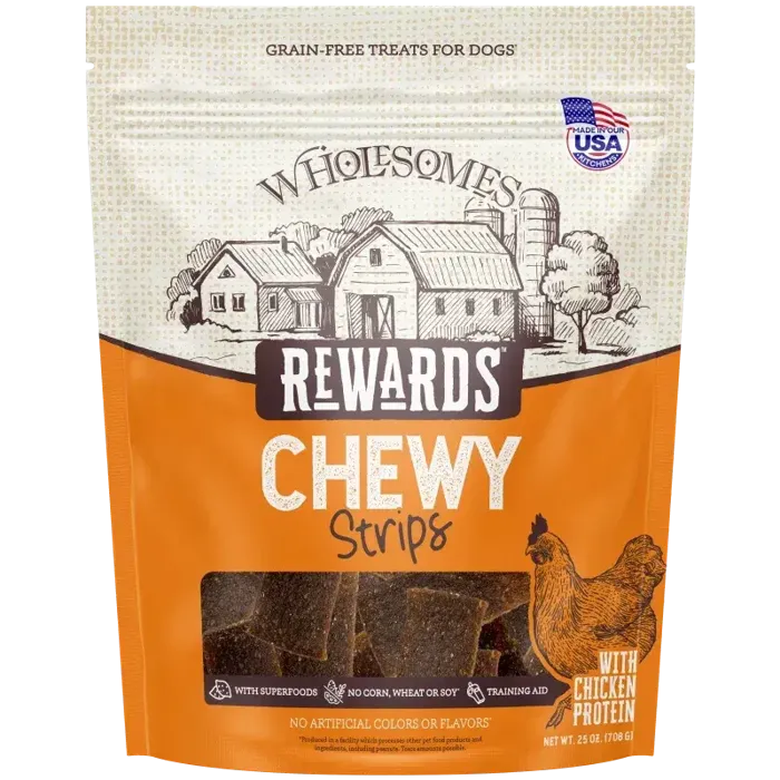 Wholesomes Rewards Chewy Sticks Chicken 25oz