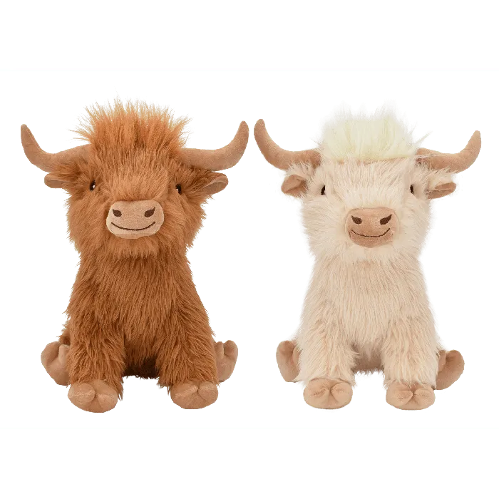 Multipet Highland Cow Shaggy 14-inch assorted front view