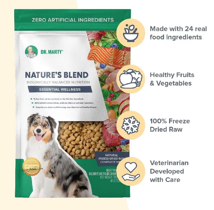 Dr. Marty's Dog Fd Essential Wellness 48-oz