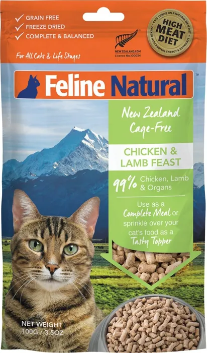 Feline Natural Freeze Dry Chicken & Lamb 3.5-oz