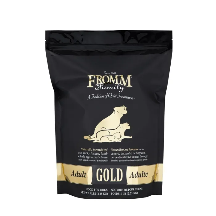 Fromm Adult Gold dry dog food 5-pound bag front view