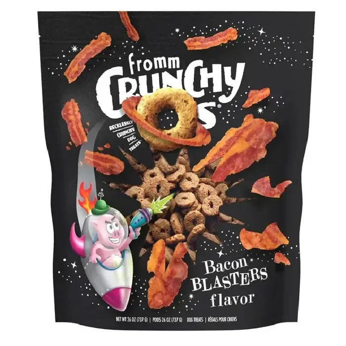 Fromm Crunchy Os Bacon Blasters Flavor Dog Treats 6-oz
