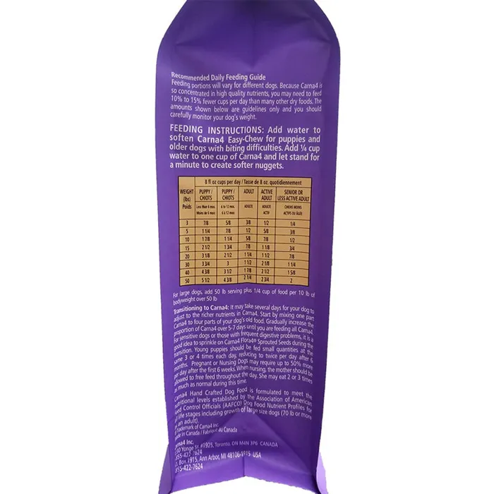Carna4 Dog Easy Chew Fish 5 Lb New