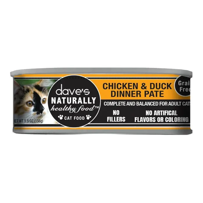 Dpf Cat Naturally Healthy Chicken & Duck Recipe In Saucey Pate-12/5.5 Oz Cans
