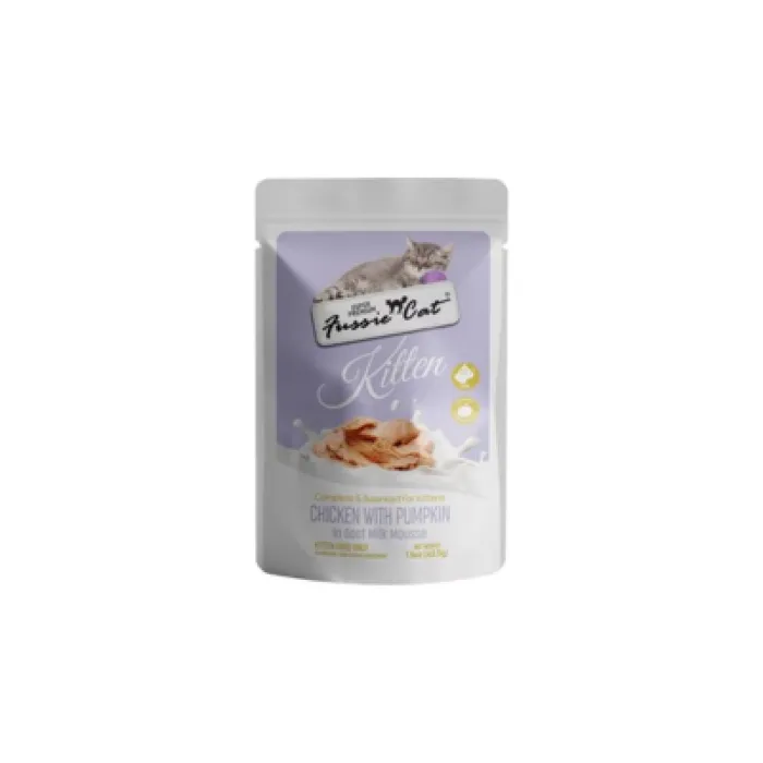 Fussie Cat Kitten Pouch Chkn With Ppkn Goat Milk