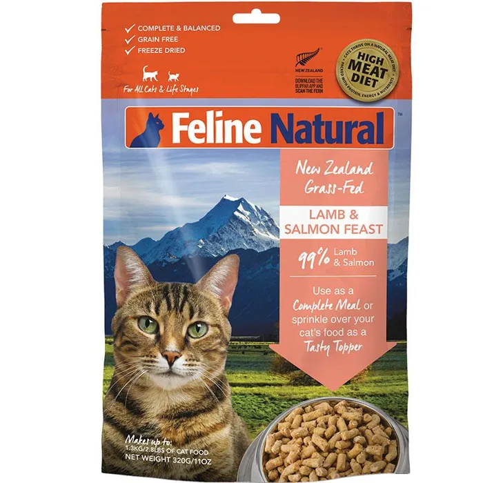 Feline Natural Fd Lamb & King Salmon 11 Oz