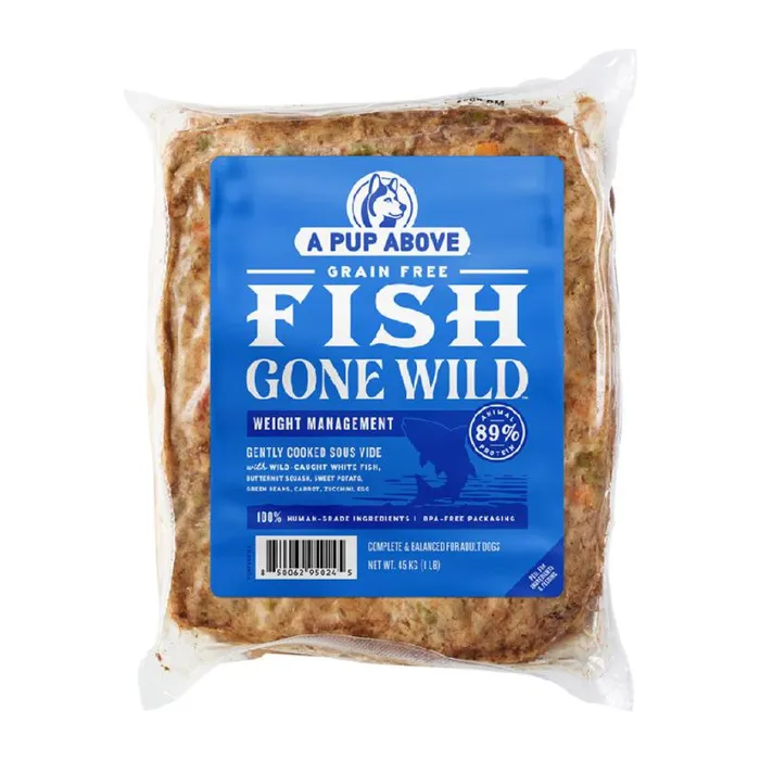 A Pup Above Frzn Gently Cooked Fish Gone Wild 1# 10/cs